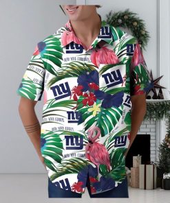 New York Giants Flamingo Hawaiian Shirt