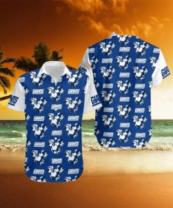 New York Giants Flower Hawaiian Shirt