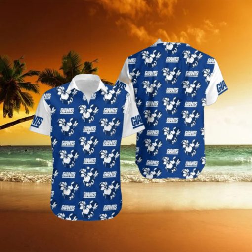 New York Giants Flower Hawaiian Shirt