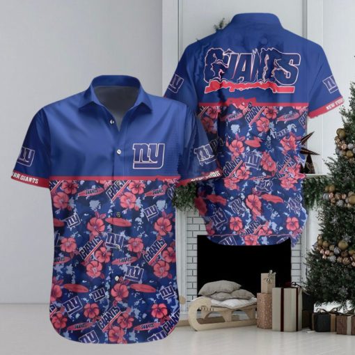 New York Giants Hawaiian Shirt Tropical Pattern New Trend Summer