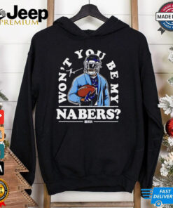 New York Giants Malik Nabers won’t you be my Nabers signature shirt