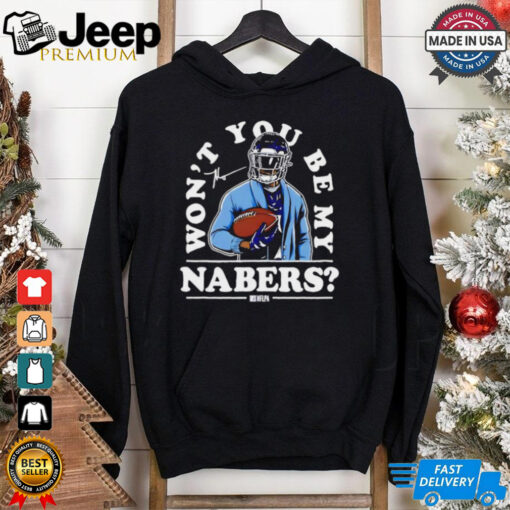 New York Giants Malik Nabers won’t you be my Nabers signature shirt