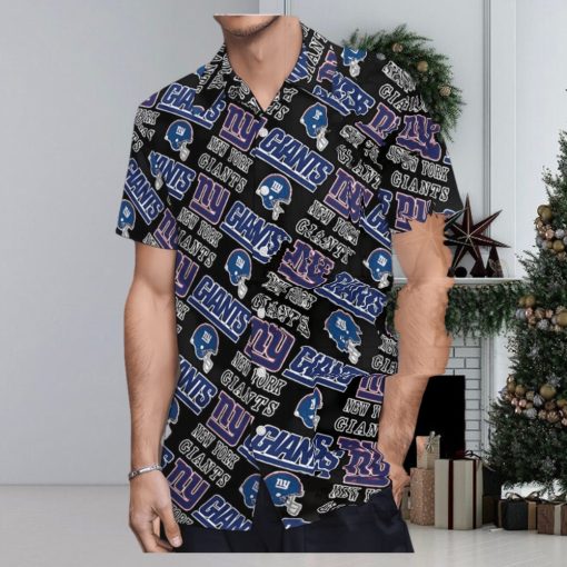 New York Giants Men’s Short Sleeve Shirt Hawaiian Shirts Button T Shirt