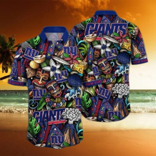 New York Giants NFL Flower Hawaii Shirt And Tshirt For Fans