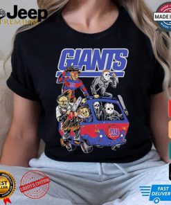 New York Giants NFL Horror Characters Movie Hippie Halloween Shirt