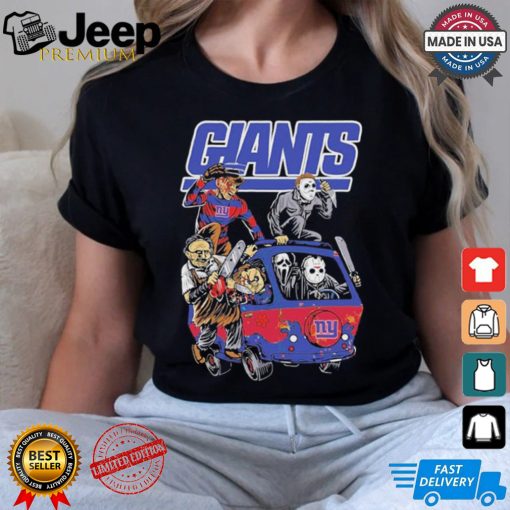 New York Giants NFL Horror Characters Movie Hippie Halloween Shirt