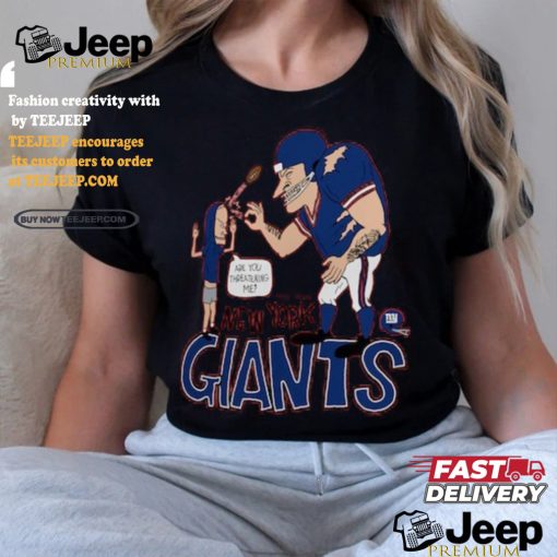 New York Giants NFL x Homage x Beavis and Butt Head Unisex Tri Blend T Shirt