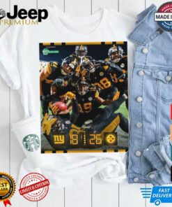 New York Giants at Pittsburgh Steelers Giant DUB HereWeGo Poster t shirt