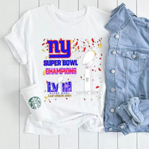 New York Giants football Super Bowl Champions Las Vegas 2024 logo shirt