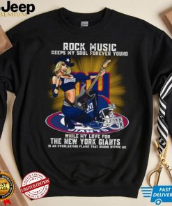 New York Giants rock music keep my soul forever young shirt