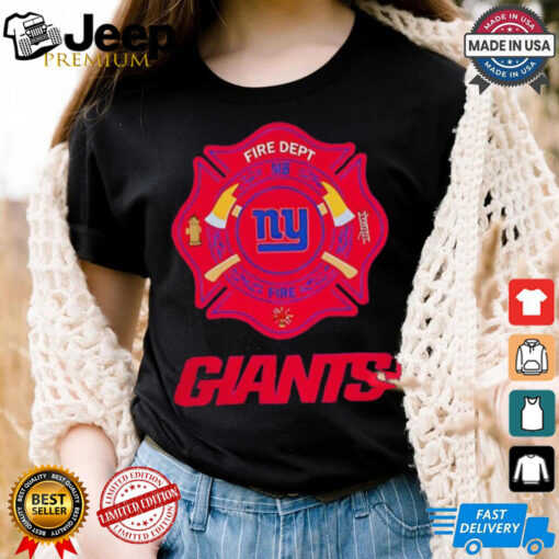 New York Giants shirt Firefighter Appreciation  logo