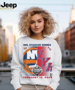 New York Islanders vs. New York Rangers Youth 2024 NHL Stadium Series Matchup T Shirt