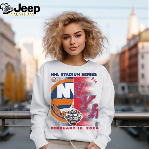 New York Islanders vs. New York Rangers Youth 2024 NHL Stadium Series Matchup T Shirt