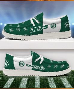 New York Jets 2024 Version Personalized Hey Dude Shoes