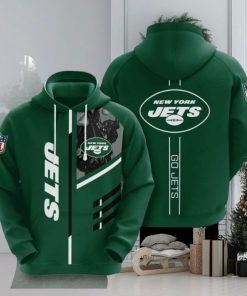 New York Jets 3d All Over Print Hoodie
