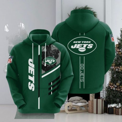 New York Jets 3d All Over Print Hoodie