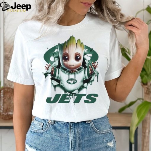 New York Jets Baby Groot Blood Inside Me Shirt