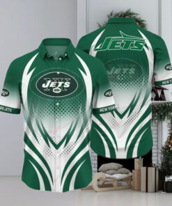 New York Jets Custom Funny Hawaiian Shirt Beach Outfit Floral