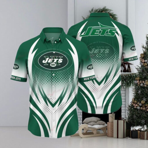 New York Jets Custom Funny Hawaiian Shirt Beach Outfit Floral