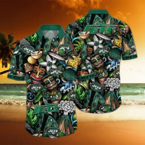 New York Jets NFL Flower Hawaii Shirt And Tshirt For Fans