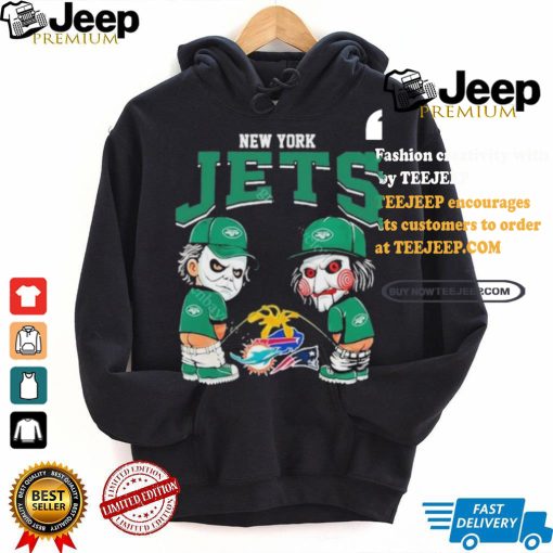 New York Jets NFL Halloween Peeing Funny Shirt