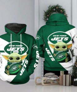 New York Jets Nfl Baby Yoda Team Limited Edition 3d Hoodie