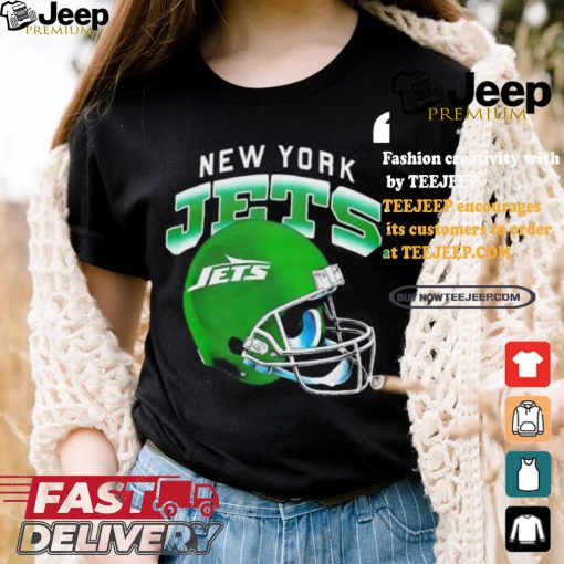 New York Jets gradient helmet shirt