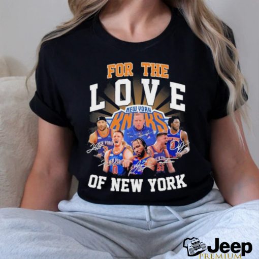 New York Knicks For The Love Of New York Signatures Shirt