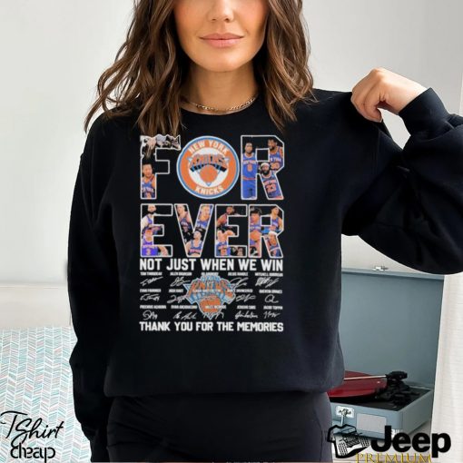 New York Knicks Forever Fan 2024 Signatures Shirt