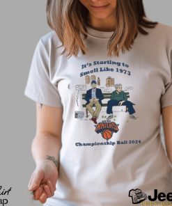 New York Knicks It’s Starting to Smell Like 1973 Championship Ball 2024 Shirt