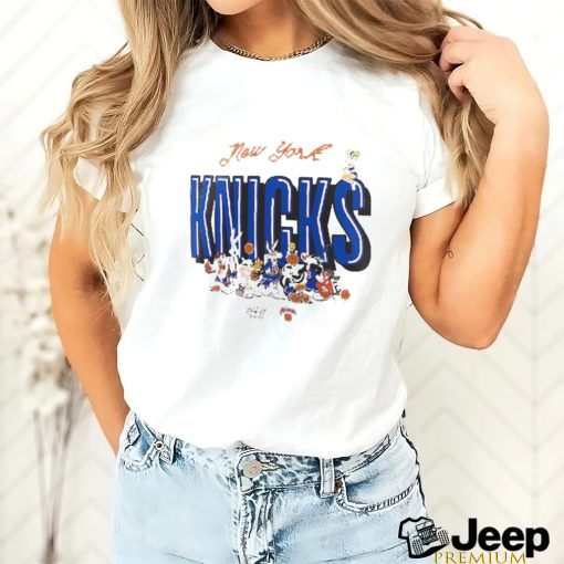 New York Knicks Looney Tunes All Character Graphic T Shirt