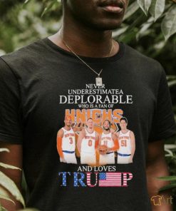 New York Knicks Never Underestimate A Deplorable Who Is Trump Fan T Shirt