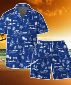 New York Knicks Team Logo Beach Vibes Pattern Hawaiian Shirt & Short