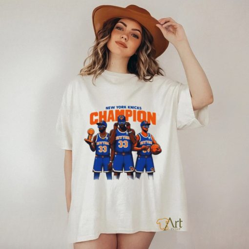 New York Knicks champion basketball cartoon shirt