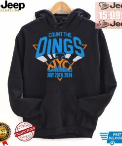 New York Knicks count the Dings NYC 2024 logo shirt