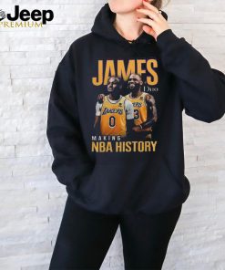 New York Lakers Making NBA History LeBron and Bronny Shirt