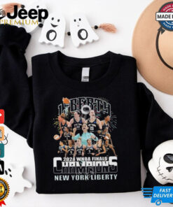 New York Liberty 2024 WNBA Finals Champions Celebrating Fireworks Shirt