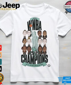 New York Liberty Stadium Essentials Unisex 2024 WNBA Finals Champions Teammates Roster T Shirt