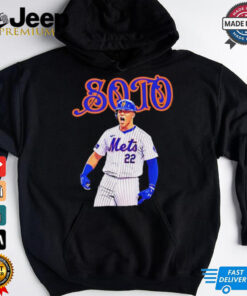 New York Mets 22 Juan Soto celebration photo shirt