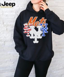 New York Mets America Flags Celebrating 4th Of July T Shirt