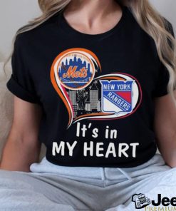 New York Mets And New York Rangers It’s In My Heart T shirt