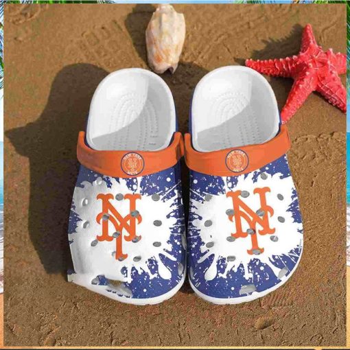 New York Mets Crocs Logo Team Pattern Gift