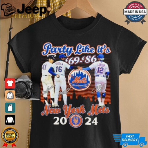 New York Mets Dwight Gooden Tom Seaver And Francisco Lindor Party Like It’s ’69 ’86 shirt