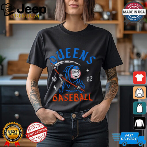 New York Mets Mr. Met Grim Reaper Queens Baseball 1962 Tee shirt