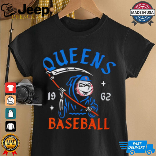 New York Mets Mr. Met Reaper Queens baseball 1962 shirt