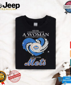 New York Mets Never Underestiamte A Woman Who Understands Baseball And Love Mets T Shirt