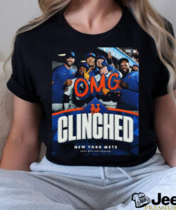 New York Mets OMG 2024 MLB Postseason Clinched shirt