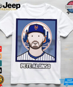 New York Mets Pete Alonso cartoon card photo shirt