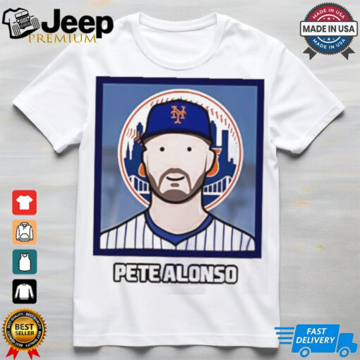 New York Mets Pete Alonso cartoon card photo shirt