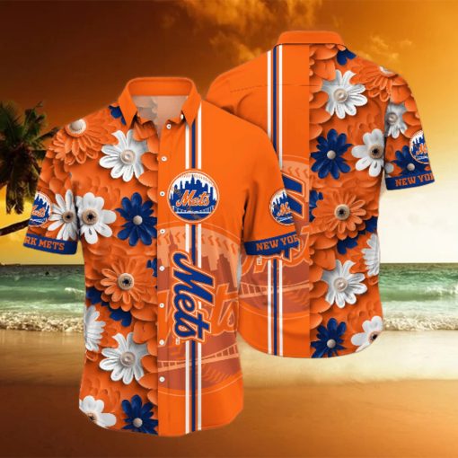 New York Mets Summer Flower Hawaii Shirts